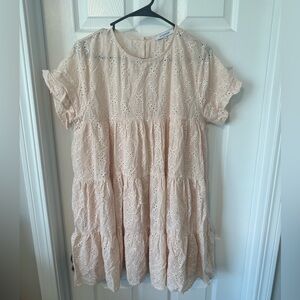 Eyelet dress-light pink-shop ruthie grace